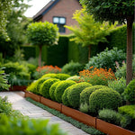 1m Heavy Duty Metal Garden Borders With Pega - Set Of 5 | Rust