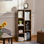 Bookcase Modern Bookshelf Cabinet For Home Office | One Size | Pale Brown