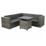 Indoor & Outdoor Living Ascot Fire Pit Garden Set