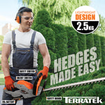 20v Cordless Hedge Trimmer Lightweight Handheld Garden Electric Hedge Li Ion 1hr Fast Charge Battery And Charger Included | 1 Battery + 1 Charger | Grey