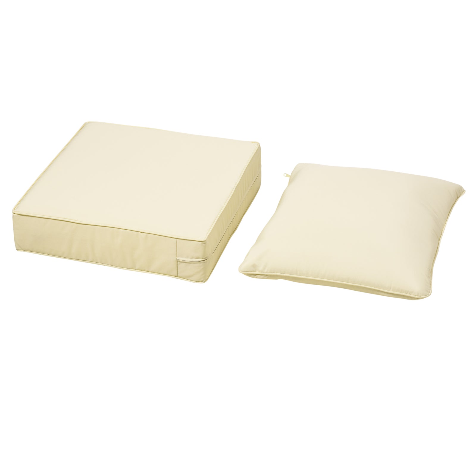 Outdoor Seat And Back Cushion Set,olefin Patio Chair Cushion | Beige
