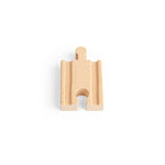 12 Mini Male/Female Track Pieces for Wooden Train Sets