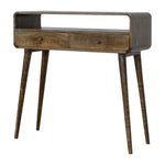 Artisan Furniture Curved Grey-wash Console Table