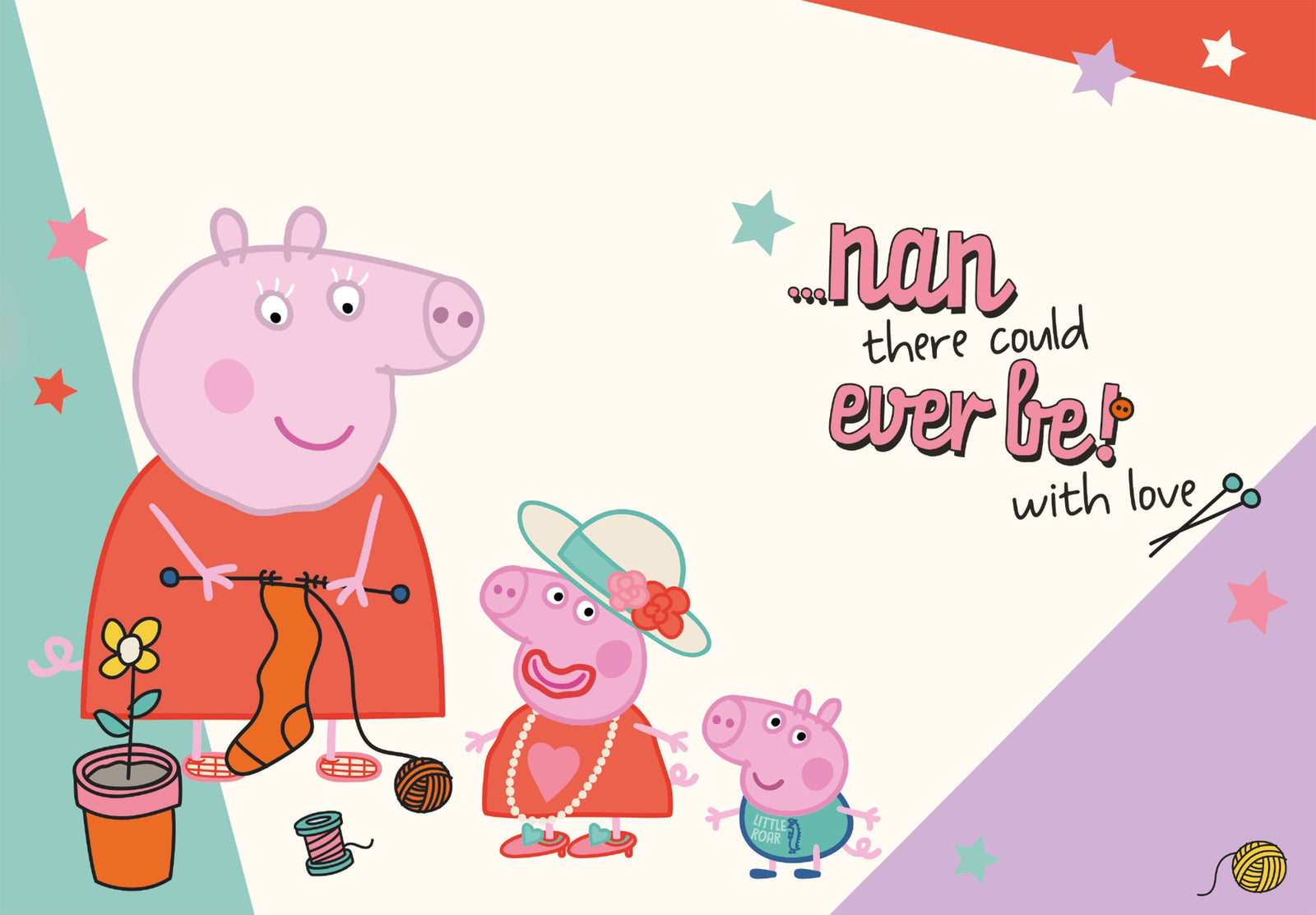 Peppa Pig Birthday Card, Happy Birthday Nan Official Product