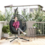Hanging Egg Chair Set | Dark Gray