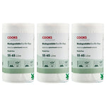 Biodegradable Bin Bags 55-65l | Set of 75 | White