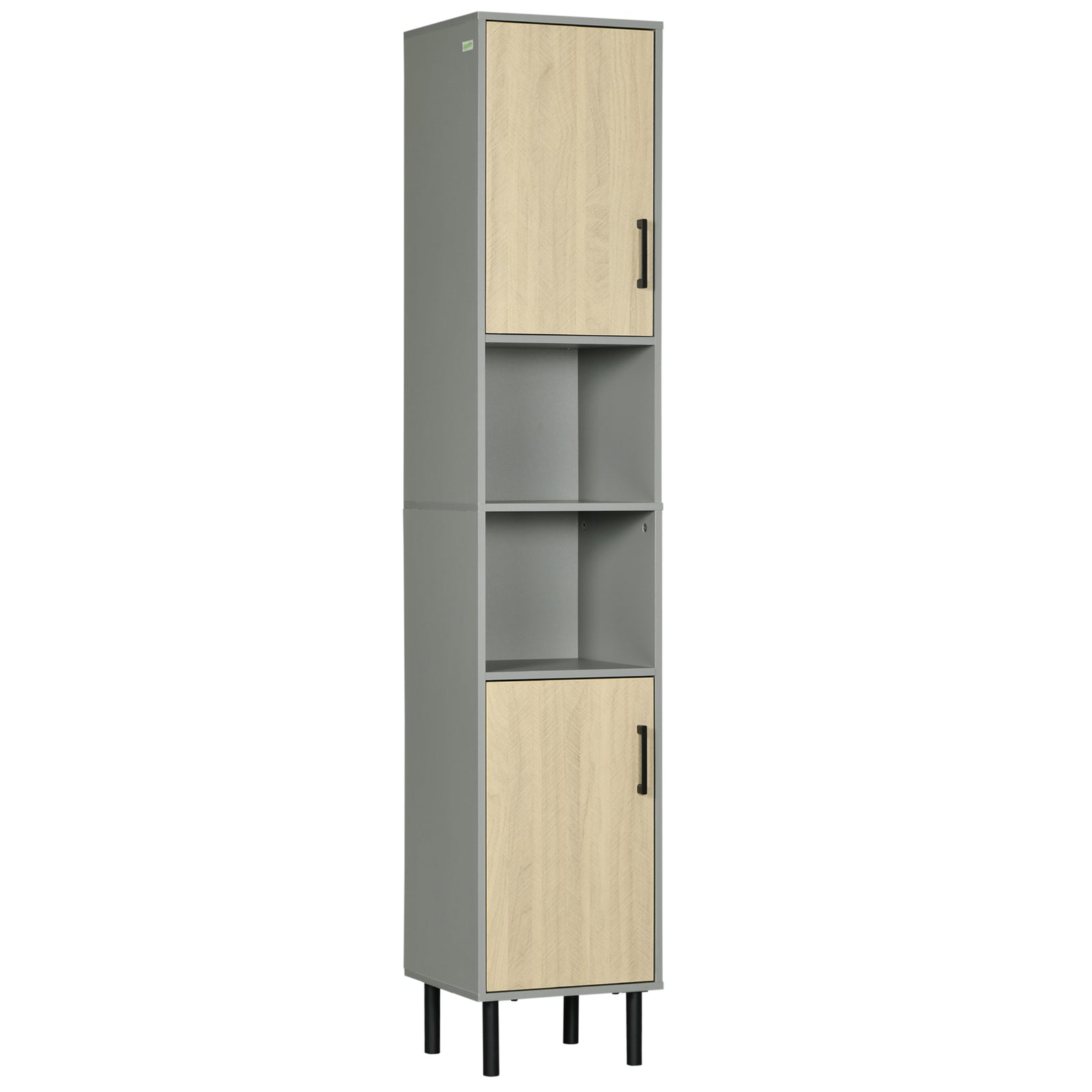 Tall Bathroom Storage Cabinet, Slim Floor Cabinet