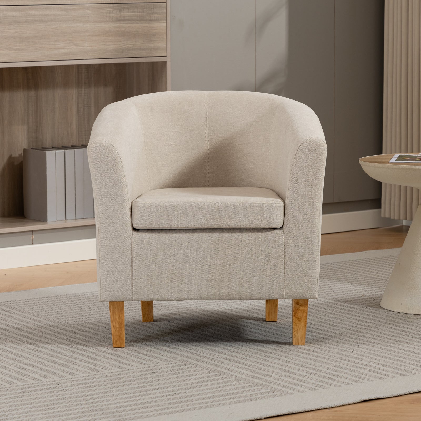 Millie Fabric Accent Chair | Beige