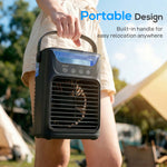 4-in-1 Mini Air Cooler, Portable Air Conditioner For Bedroom | Black