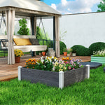 Vinyl Raised Garden Bed Kit | L | Dark Grey