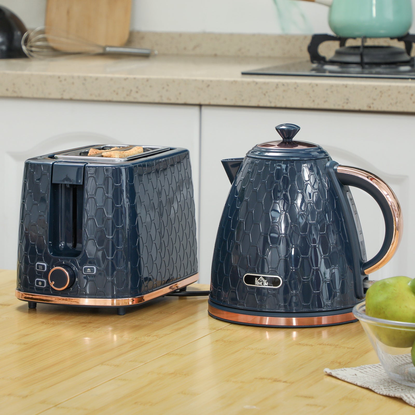 Kettle & 2 Slice Toaster | Blue
