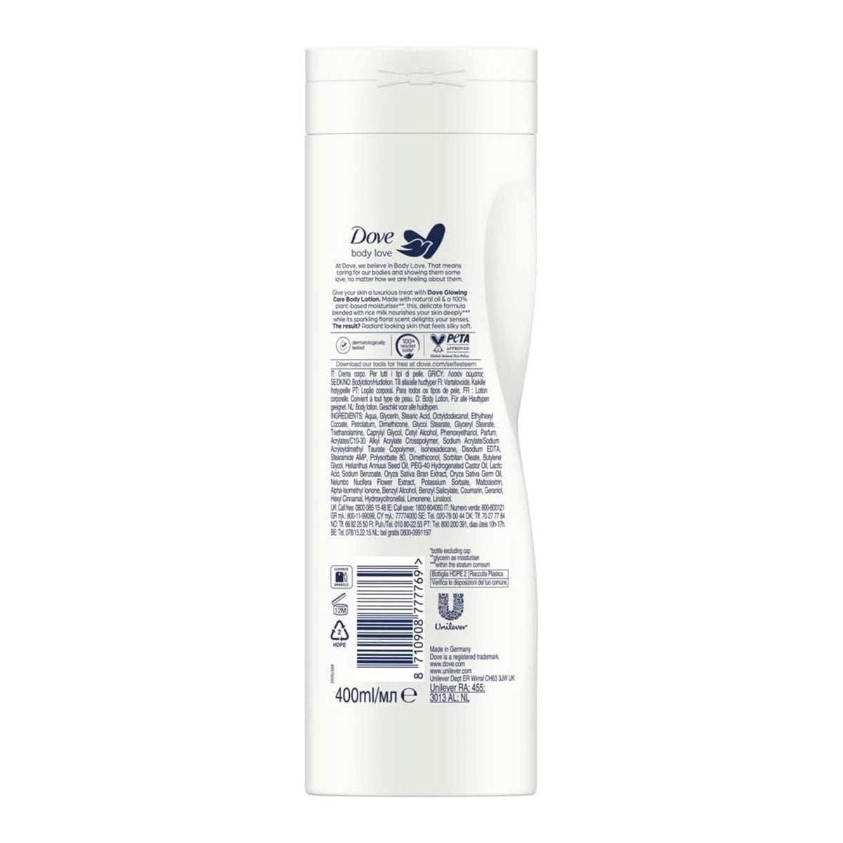 Body Love Nourishing Secrets Body Lotion, Lotus & Rice Milk, 400ml | Set of 1