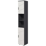 Tall Bathroom Storage Cabinet Slim With Soft Close