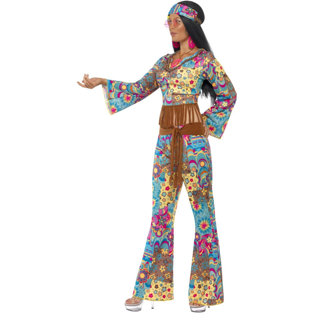 Hippie Flower Power Costume | Medium
