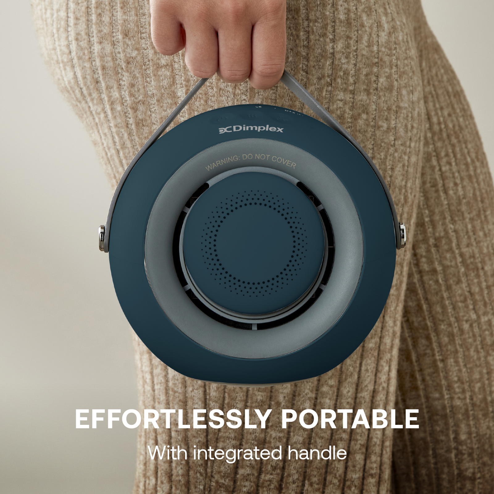 Desk Friend Fan Heater, 390w | Blue
