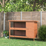 54 Inch Large Rabbit Hutch Guinea Pig Hutches With Sliding Trays Outdoor