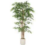 HOMCOM 180cm Artificial Ficus Tree, Faux Plant For Home Decor