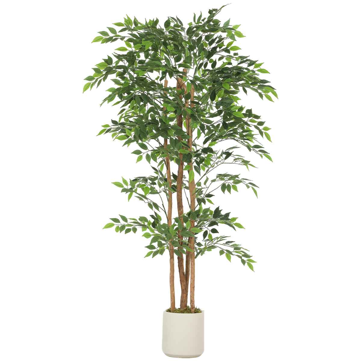 HOMCOM 180cm Artificial Ficus Tree, Faux Plant For Home Decor