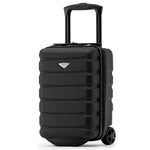 40x20x25cm Hard Case Cabin Suitcase Ryanair Free Approved Carry On | Cabin | Black