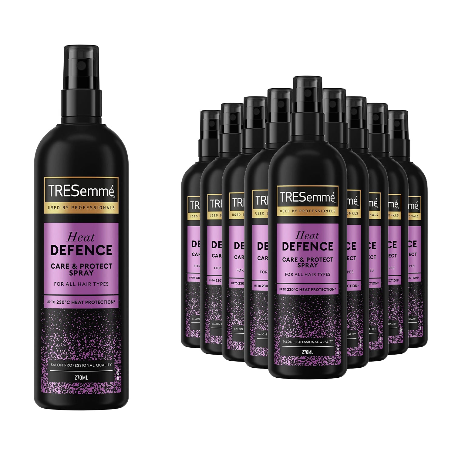 Heat Defence Care & Protect Hair Spray for All Hair Types 270ml,12pk