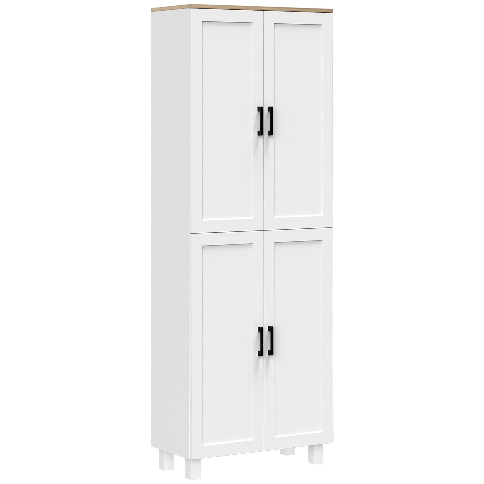 170cm Freestanding Kitchen Cupboard 4 Door Storage Cabinet