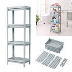 4 Layers Freestanding Plastic Corner Storage Rack For Bathroom Kitchen