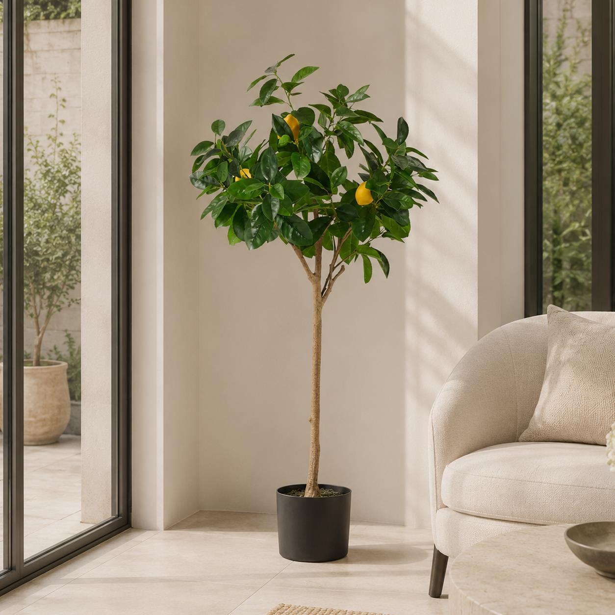 120cm Premium Artificial Lemon Tree
