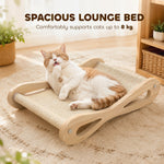 PawHut 2 In 1 Sisal Cat Scratcher Bed Cat Scratching Board And Lounger