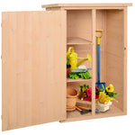 Garden Shed Outdoor Tool Storage With 2 Shelve | Natura