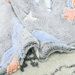 Flannel Fleece Blanket Double Size Glow In The Dark | Double | Pink