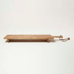 HOMESCAPES Engraved Mango Wood Serving Board, 100 X 30 Cm