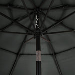 Outdoor 3-tier Umbrella With Crank And Tilt Without Base | One Size | Dark Grey