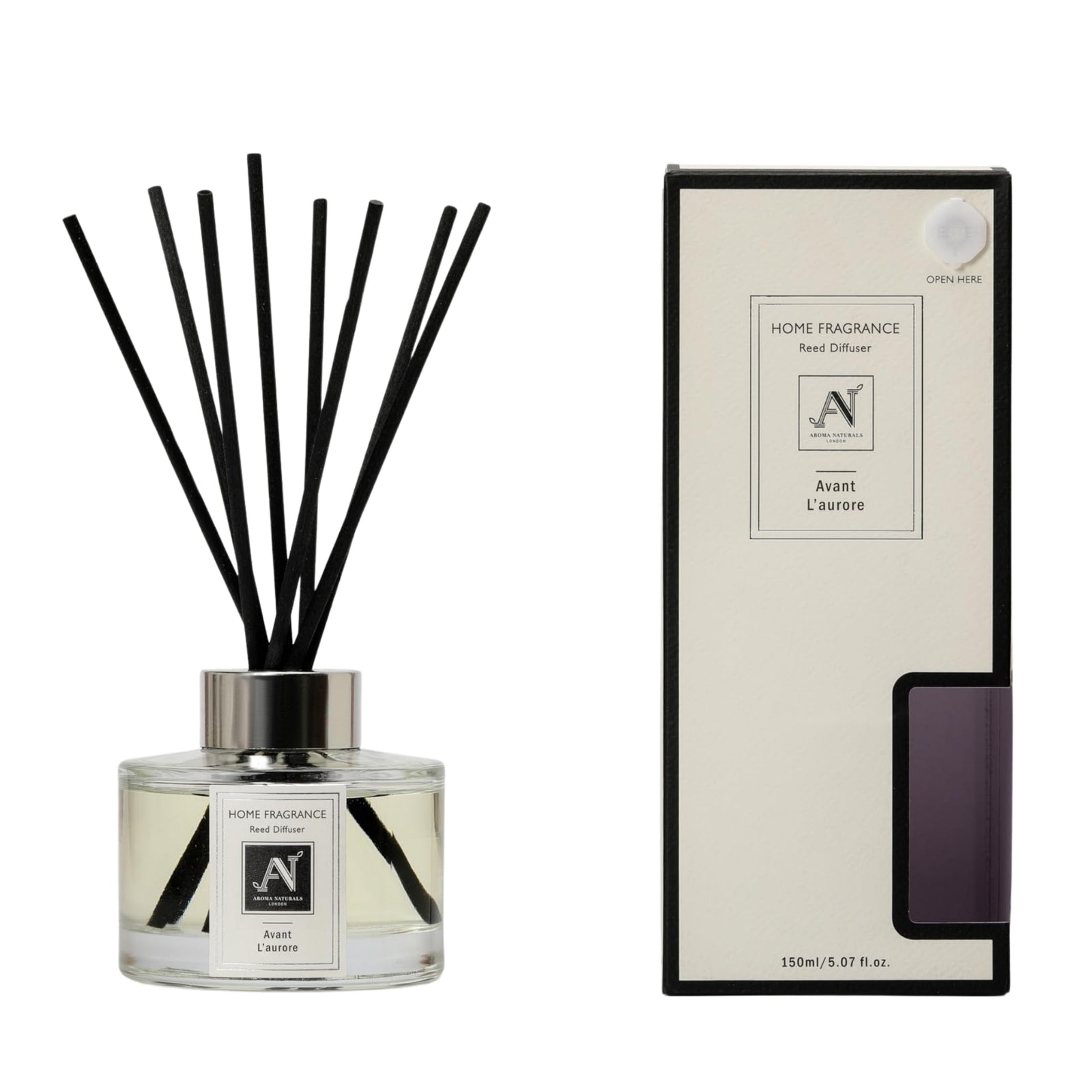 Minimalist Luxe 150ml Reed Diffuser With Metal Collar Avant L’aurore Scent