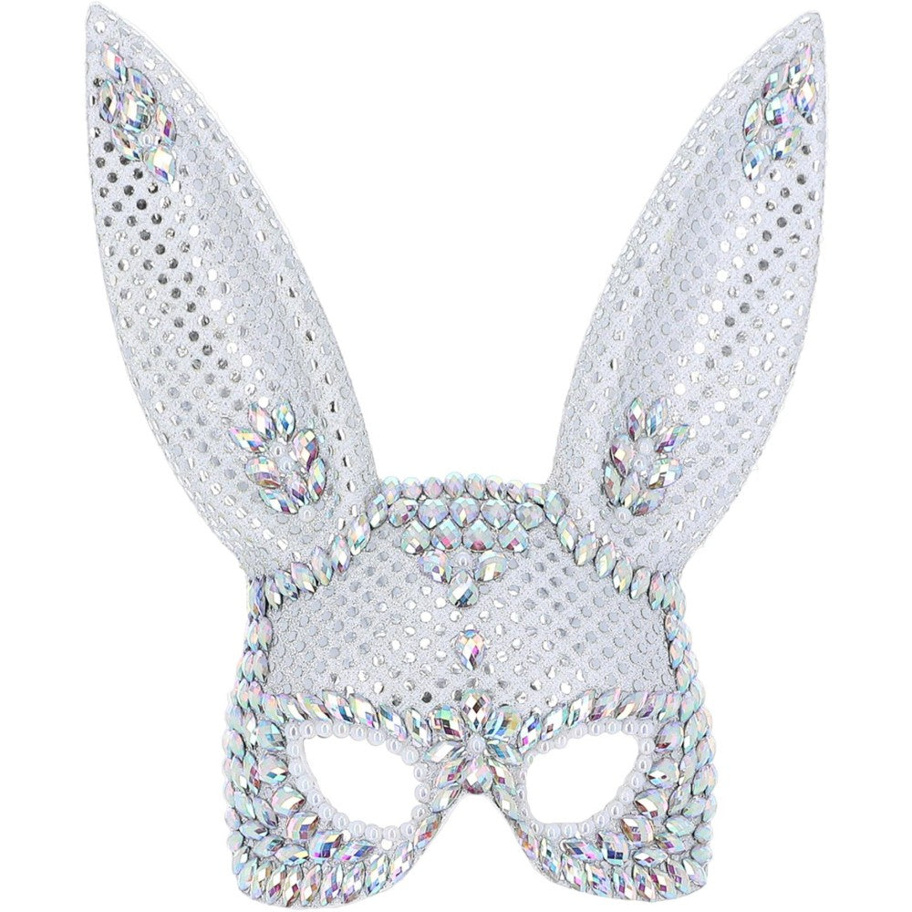 Silver Jewel Bunny Mask