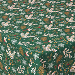 Festive Forest 100% Cotton Green Christmas Tablecloth | 137 x 229cm | Green