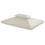 3x4m Gazebo Replacement Roof Canopy 2 Tier Top Uv Cover | Cream