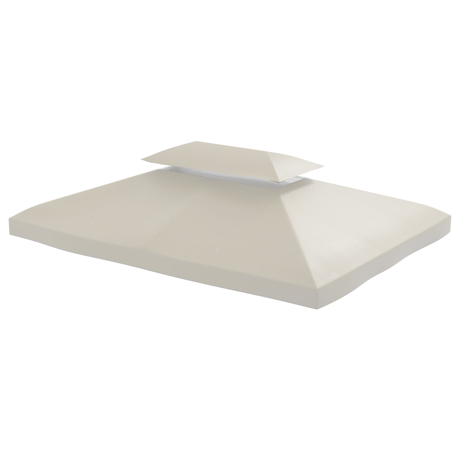 3x4m Gazebo Replacement Roof Canopy 2 Tier Top Uv Cover | Cream