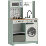 AIYAPLAY Kids Play Kitchen, Pretend Play Toy Kitchen Playset For 3-6 Years