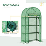 80 X 49 X 160cm Mini Greenhouse Portable Green House With Shelf | Green