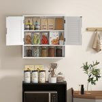Bathroom Cabinet Wall Storage Shelves 60 X 20 X 60 Cm | White