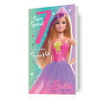 Barbie Age 7 Birthday Card Official Product