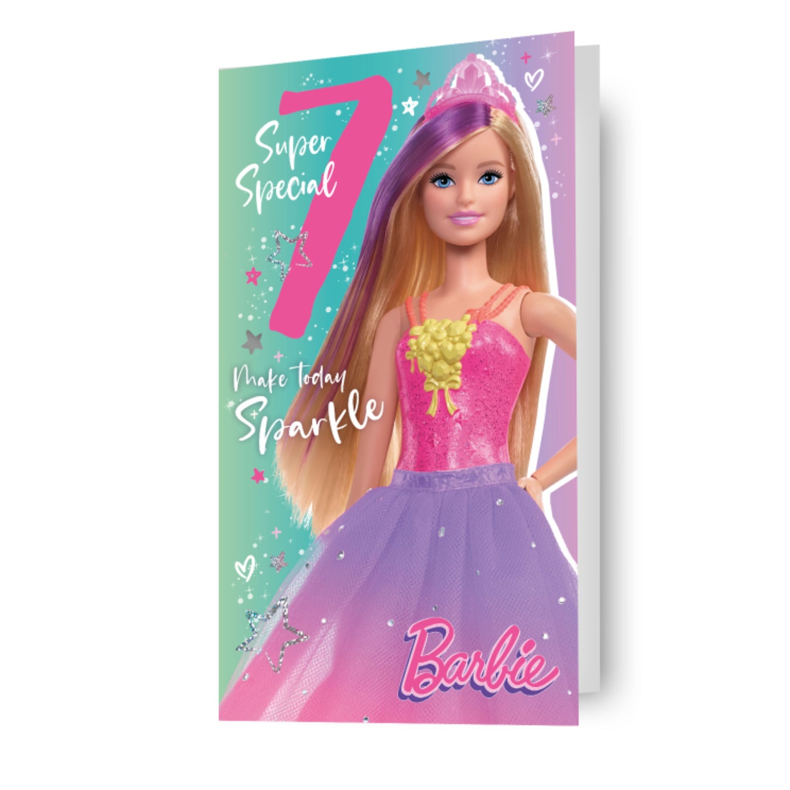 Barbie Age 7 Birthday Card Official Product