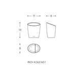 Toothbrush Holder, Soft-finish Coating, Saku Collection | Lime