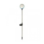 Plastic Solar Garden 3d Globe Light Solar Panel Collects Sunlight