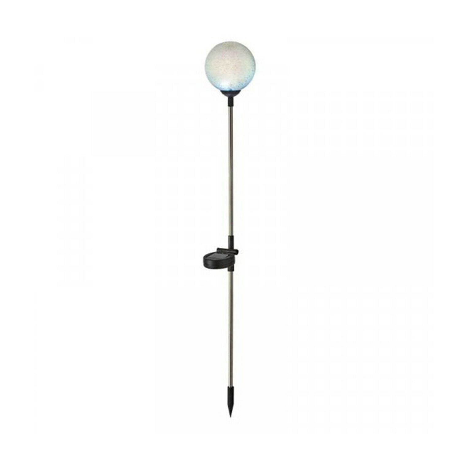 Plastic Solar Garden 3d Globe Light Solar Panel Collects Sunlight