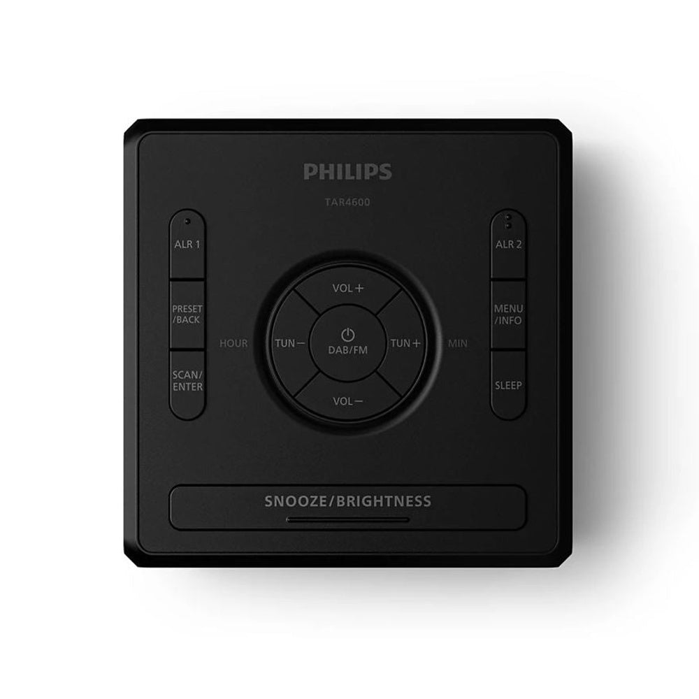 Tar4600 Dual Alarm Dab/fm Clock Charging Port Radio | Black