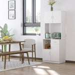 Modern Kitchen Cupboard With Microwave Shelf