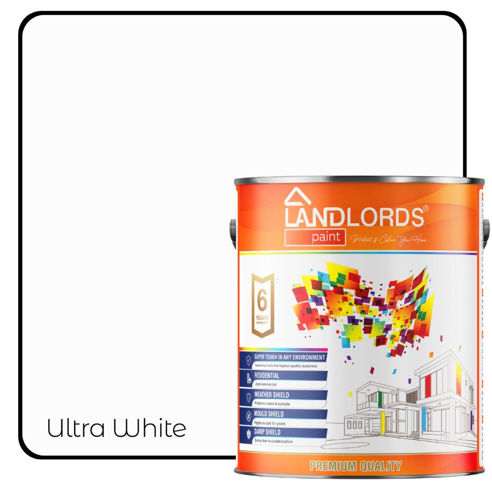 Kitchen & Bathroom Paint - Mould Resistant, Washable & Durable | 2.5l | Ultra White