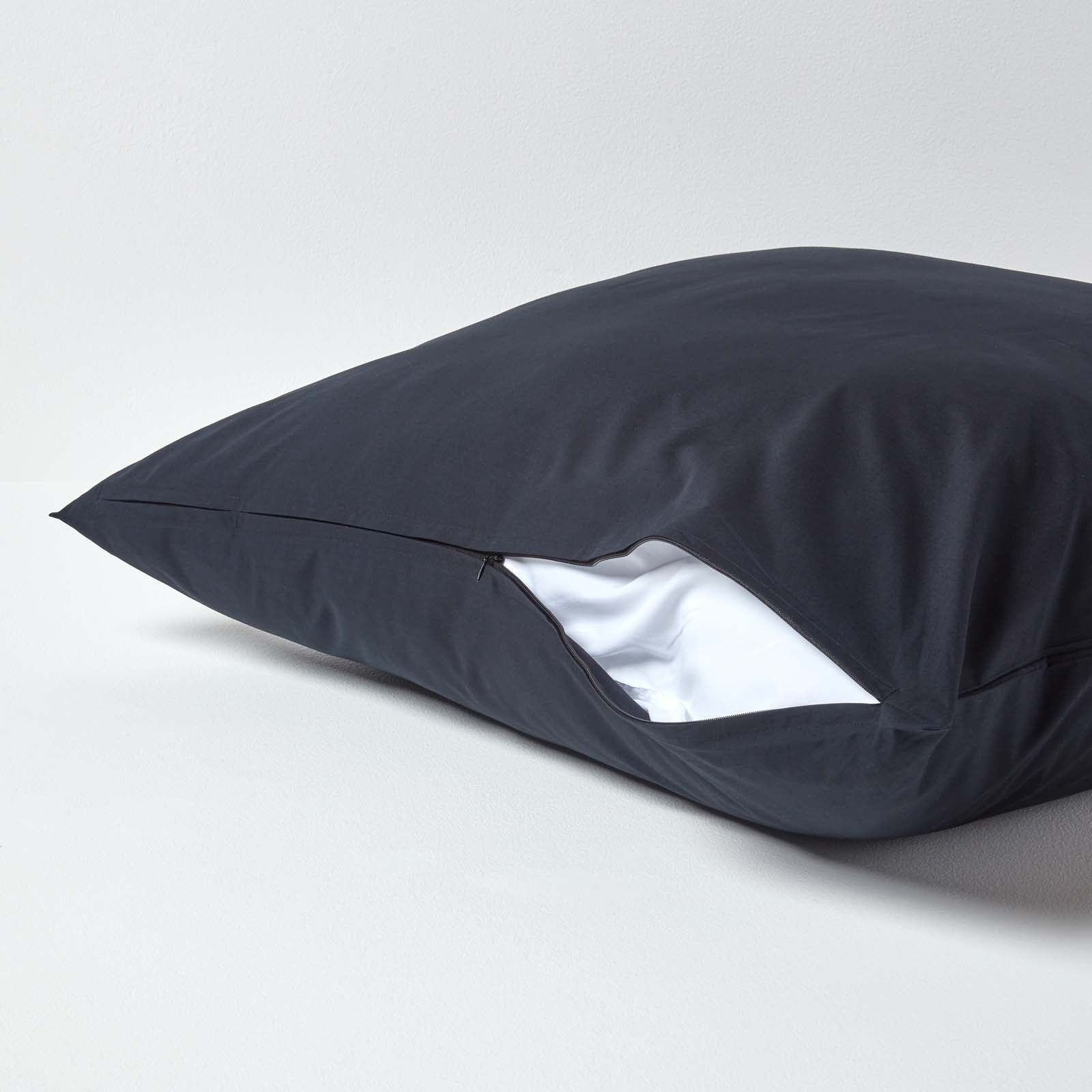 Continental Egyptian Cotton Pillowcase 200 Tc | 80cm x 80cm | Black