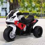 Electric Kids Ride On Motorcycle Bmw Liscensed W/ Headlights Music | Red